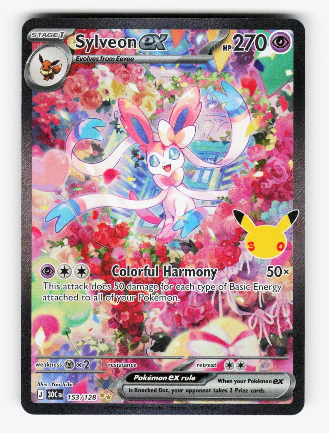Sylveon ex - 153/128 - Holofoil