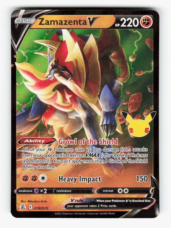 Zamazenta V - 018/025 - Holofoil