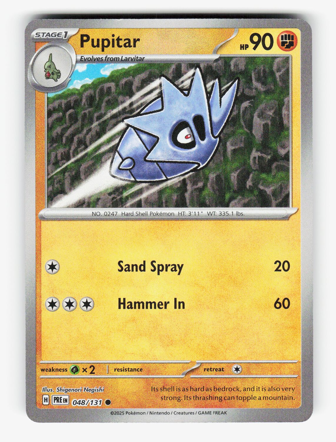 Pupitar (Master Ball Pattern) - 048/131 - Holofoil