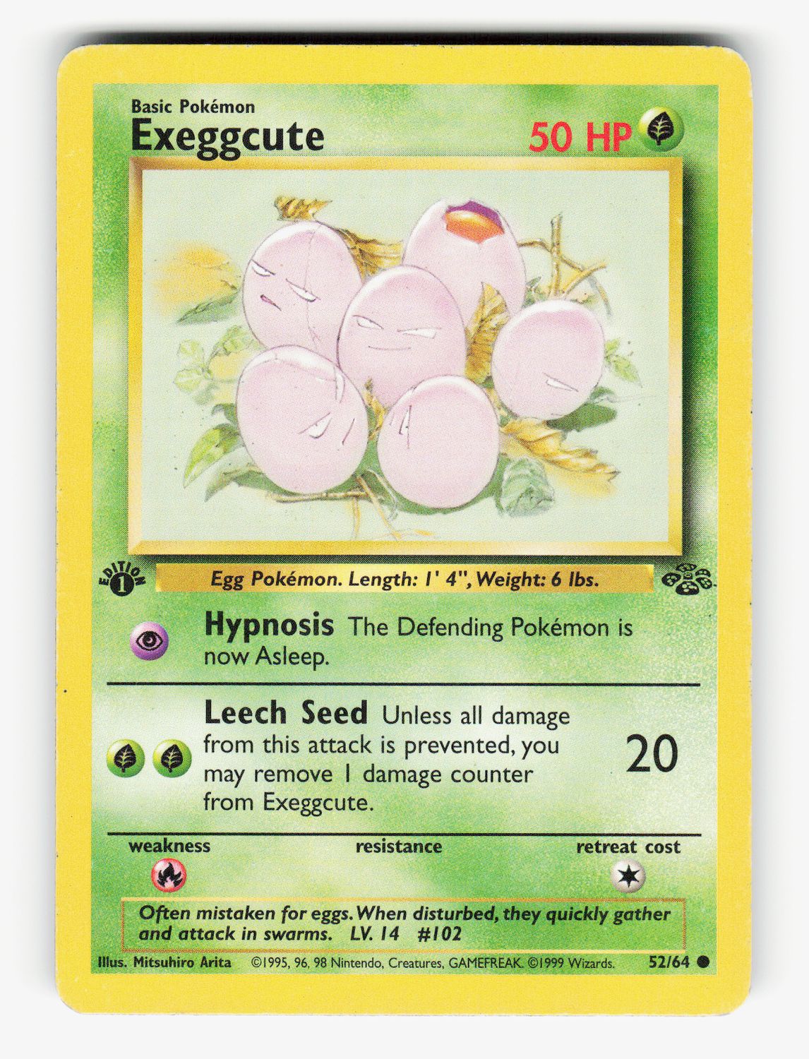 Exeggcute - 52/64 - 1st Edition Normal - A