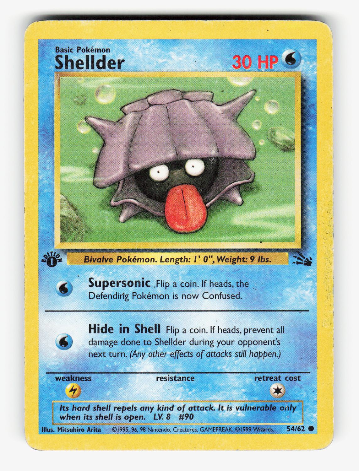 Shellder - 54/62 - 1st Edition Normal - A