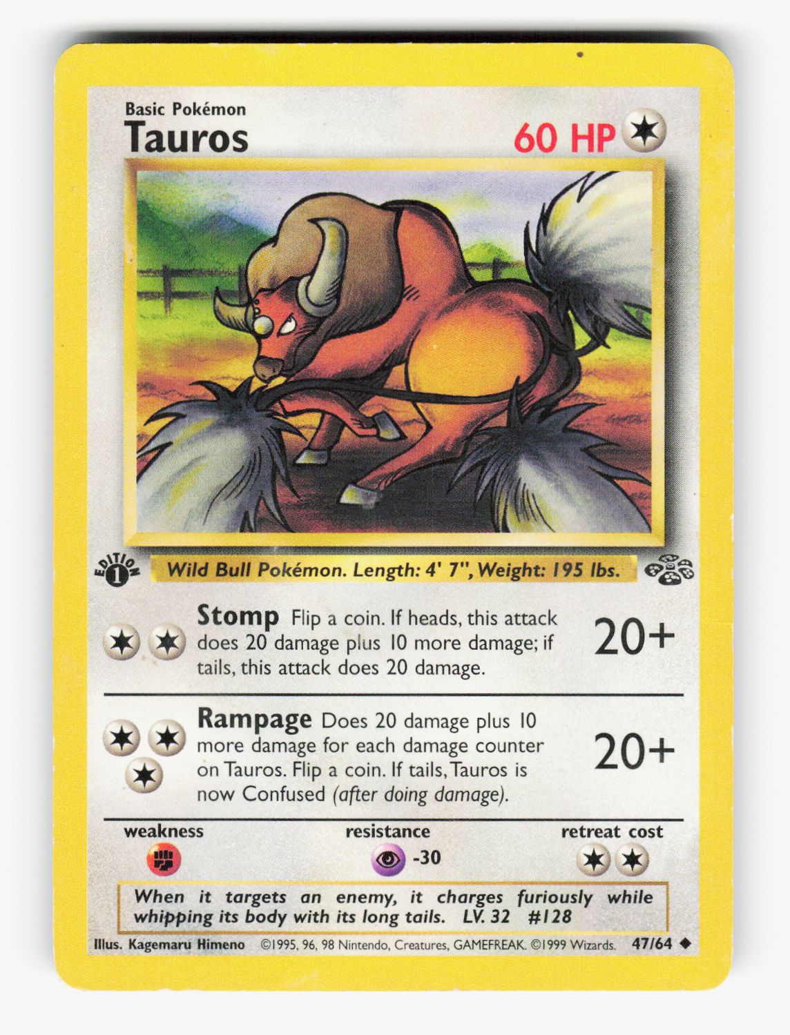 Tauros - 47/64 - 1st Edition Normal