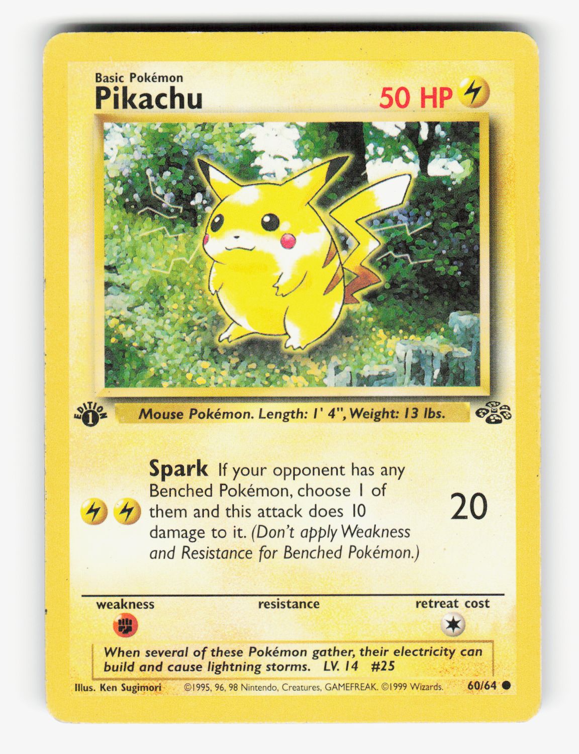 Pikachu - 60/64 - 1st Edition Normal - B