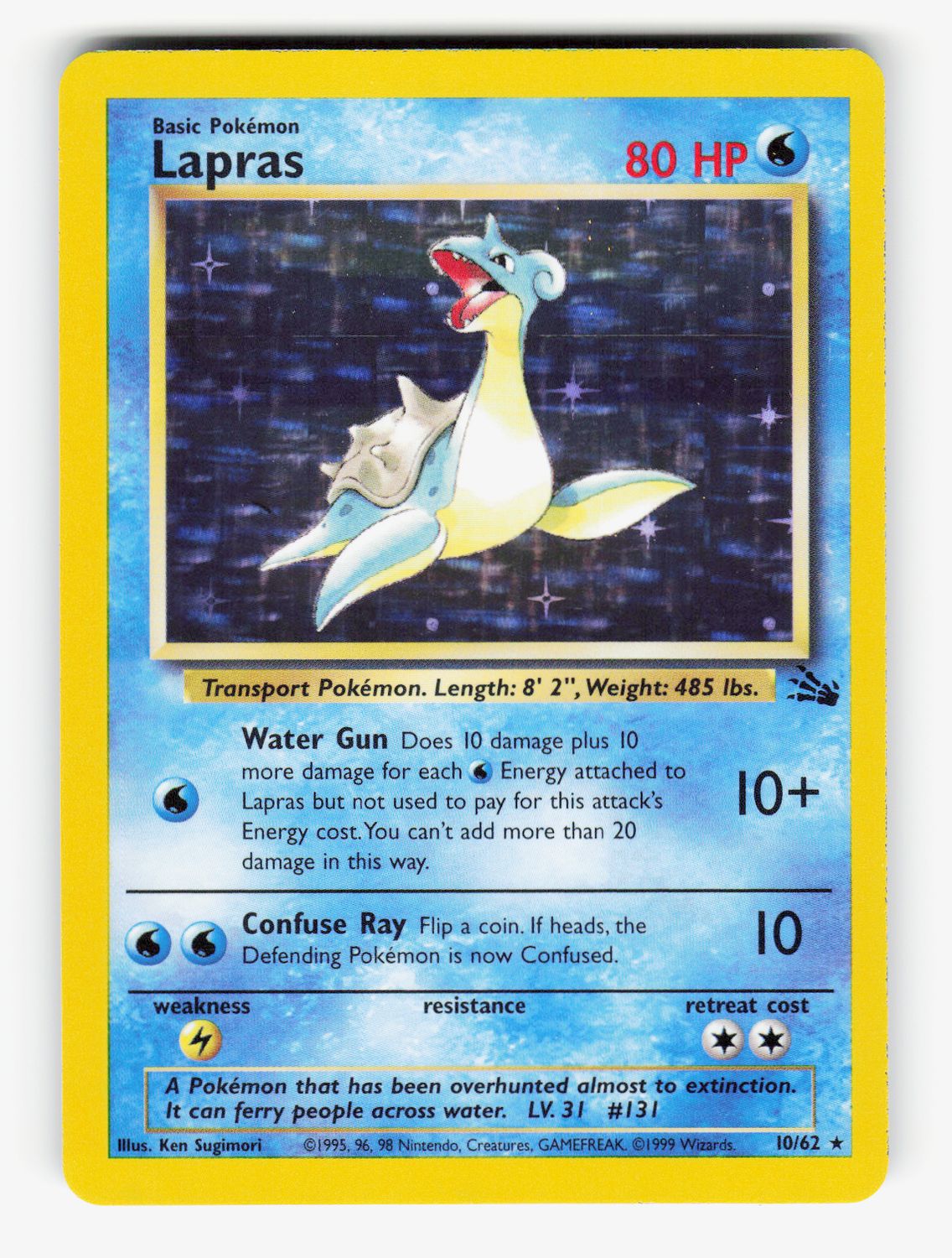 Lapras (10) - 10/1/1962 - Unlimited Holofoil
