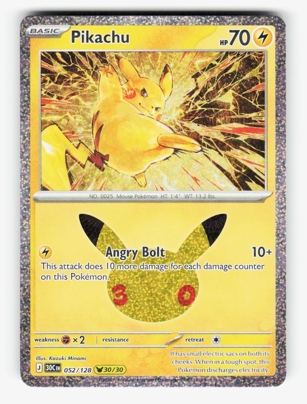 Pikachu - 052/128 - Holofoil