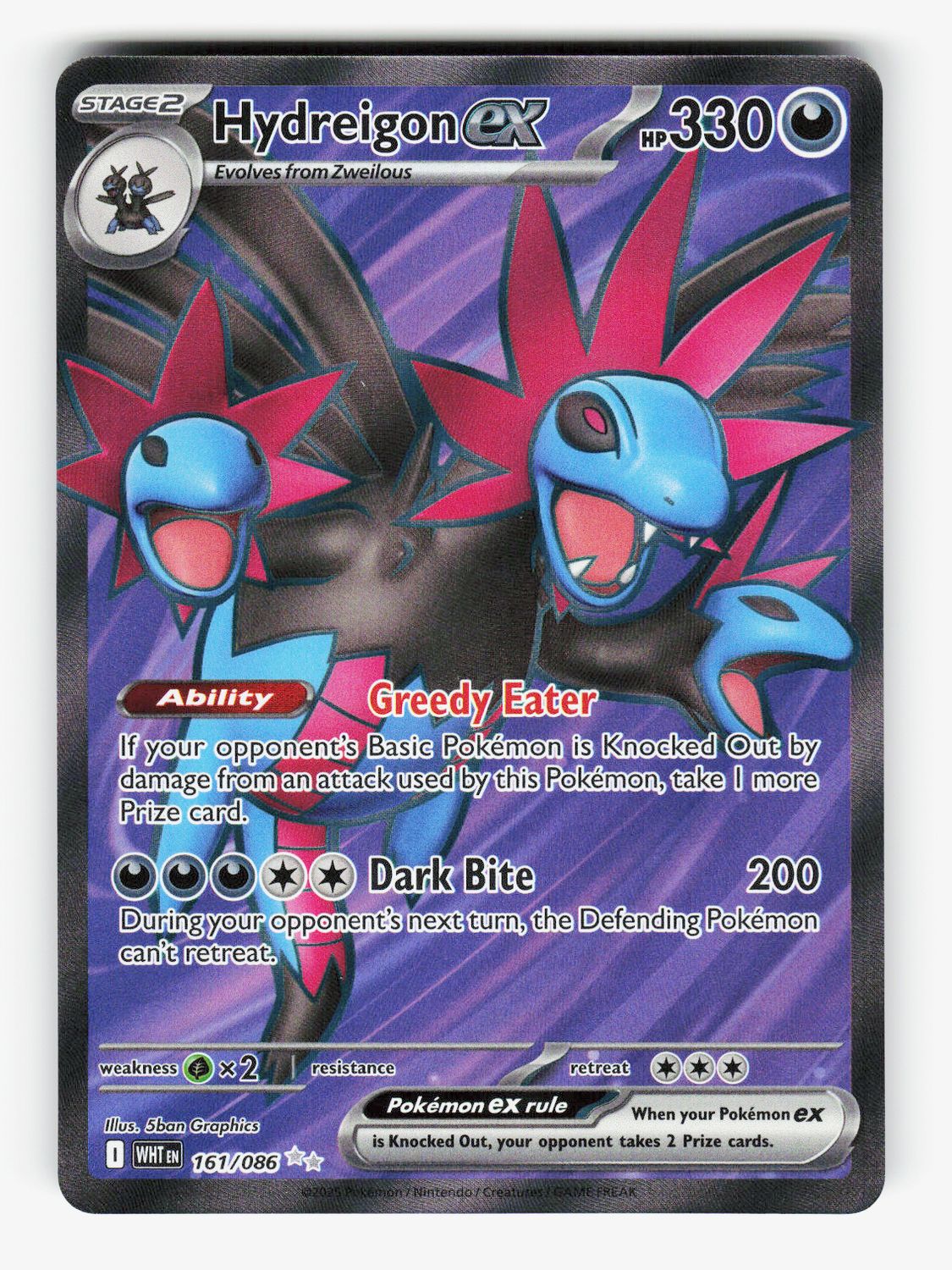 Hydreigon ex - 161/086 - Holofoil