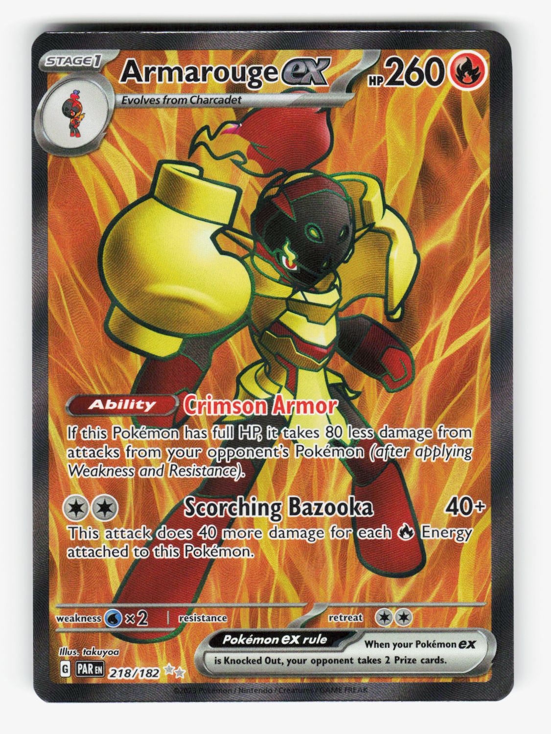 Armarouge ex - 218/182 - Holofoil