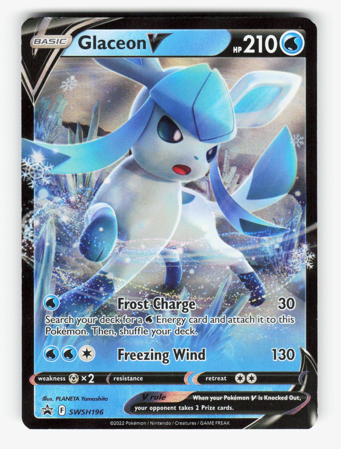Glaceon V - SWSH196 - Holofoil