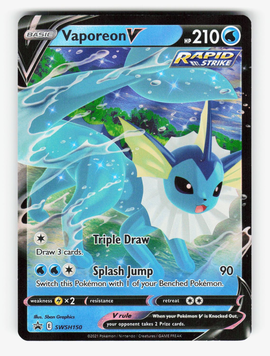 Vaporeon V - SWSH150 - Holofoil