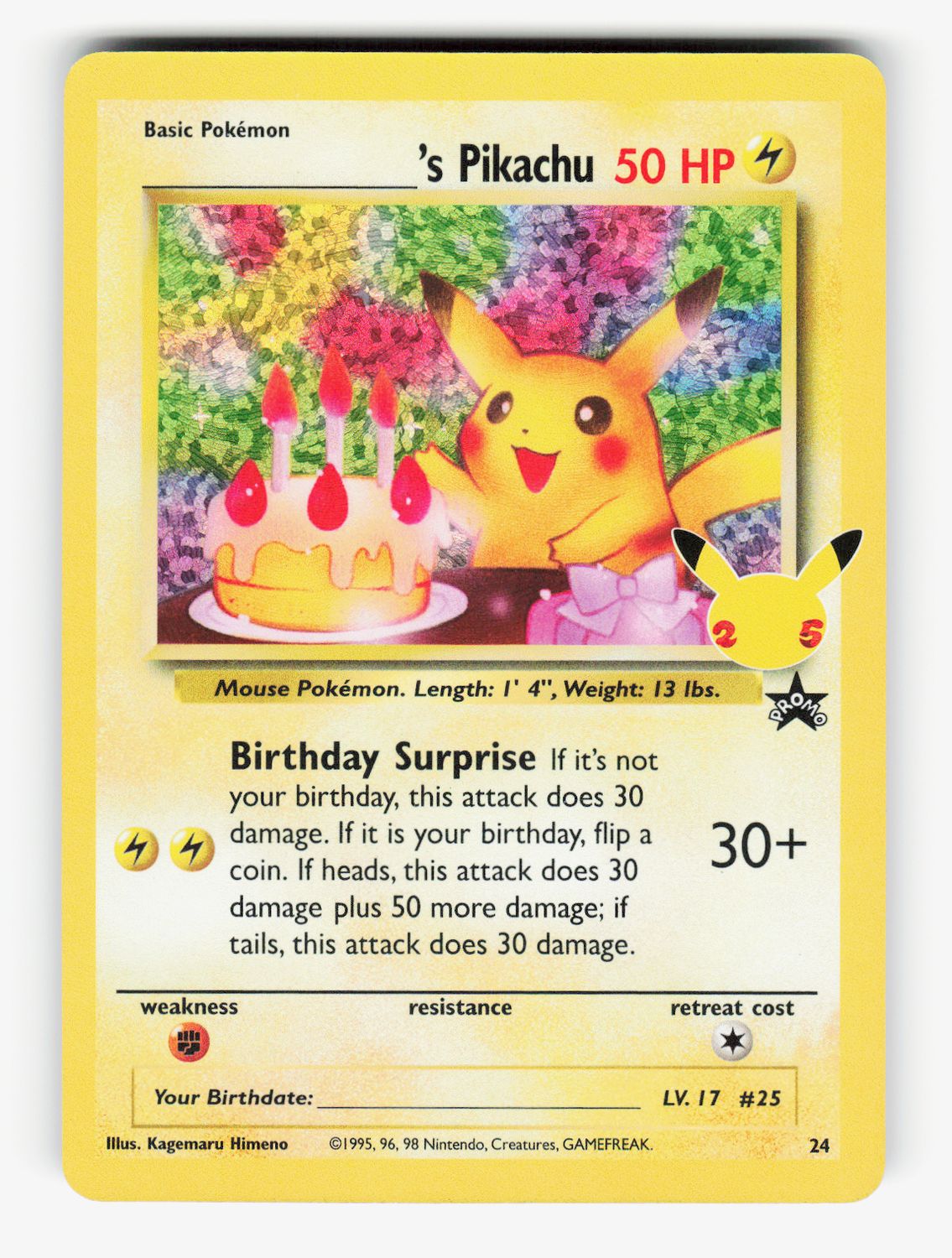 ______'s Pikachu - 24/53 - Holofoil
