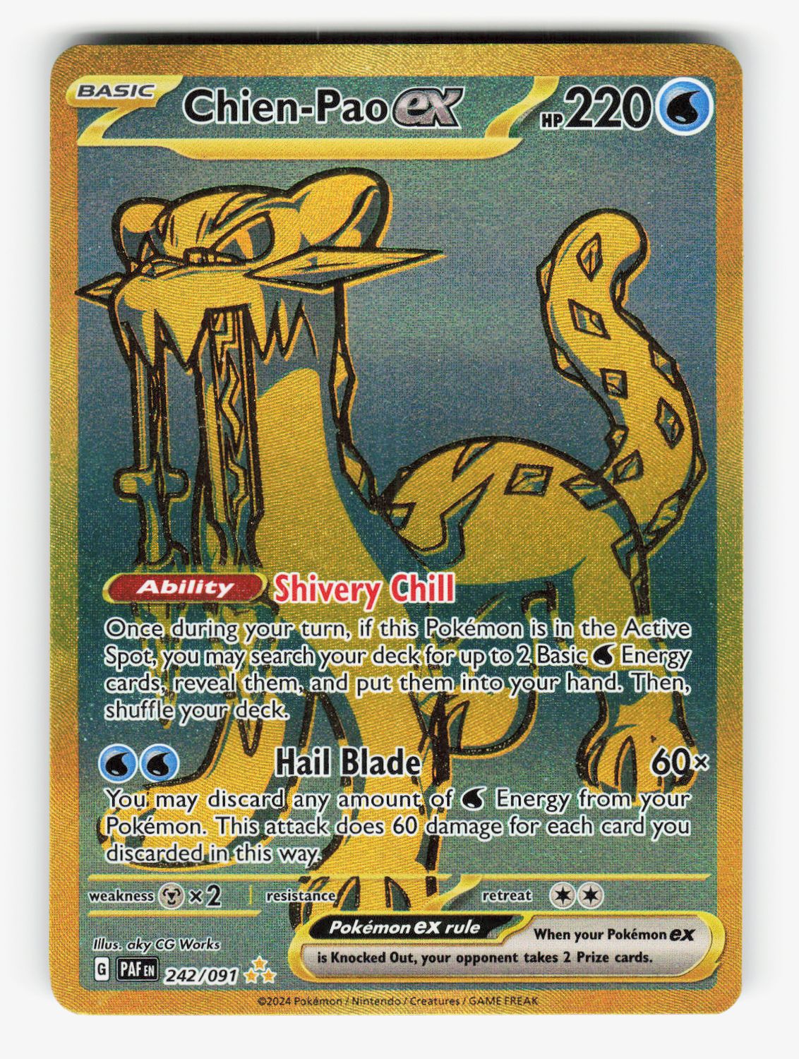 Chien-Pao ex - 242/091 - Holofoil
