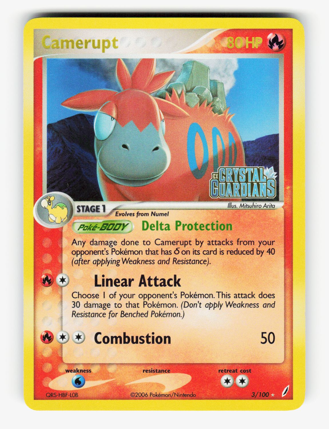 Camerupt - 3/100 - Reverse Holofoil
