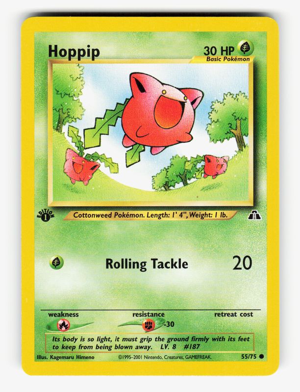 Hoppip - 55/75 - 1st Edition Normal