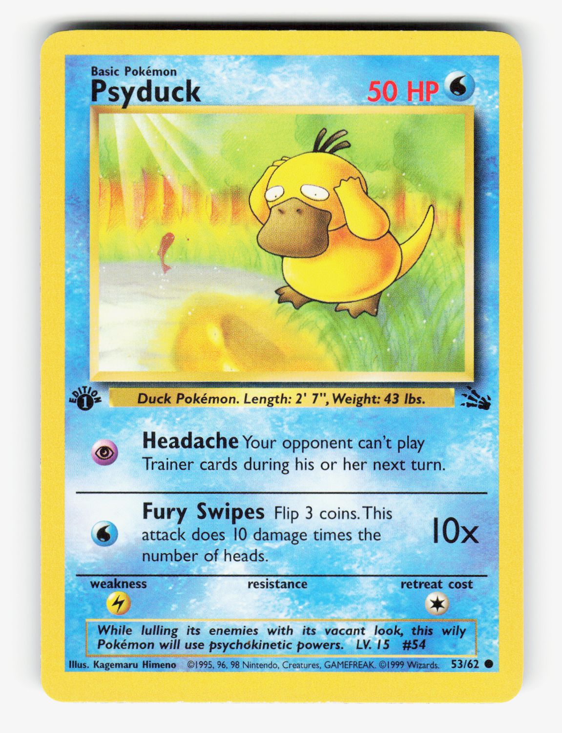Psyduck - 53/62 - 1st Edition Normal
