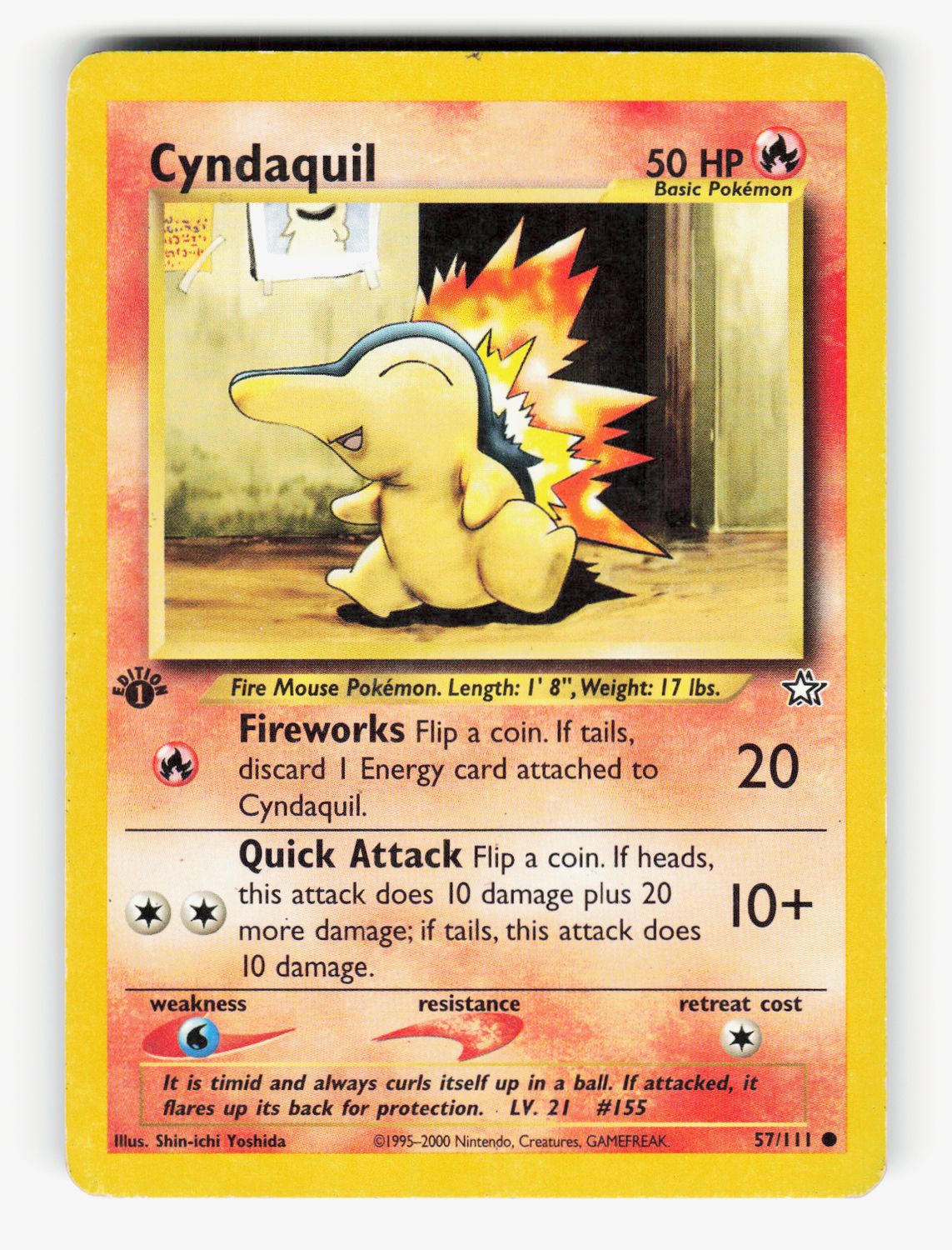 Cyndaquil (57) - 057/111 - 1st Edition Normal