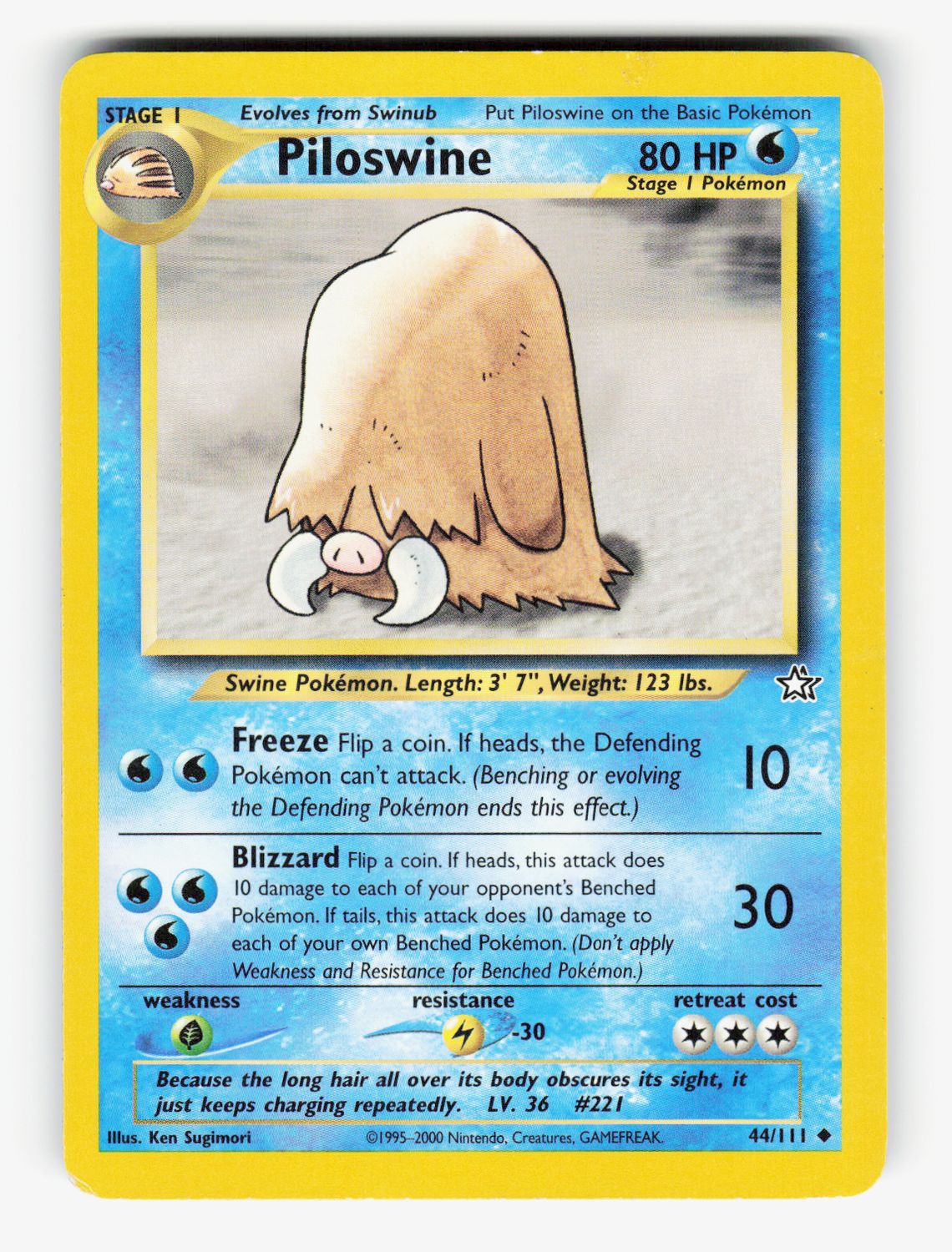 Piloswine - 044/111 - Unlimited Normal