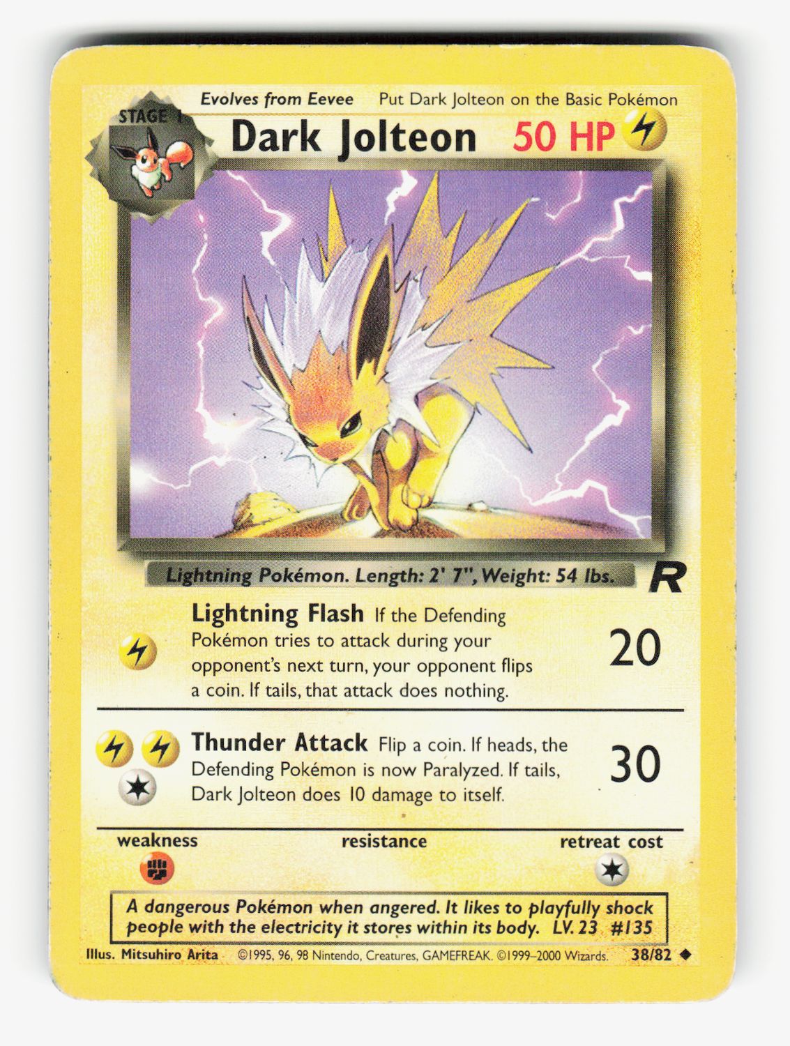 Dark Jolteon - 38/82 - Unlimited Normal - B