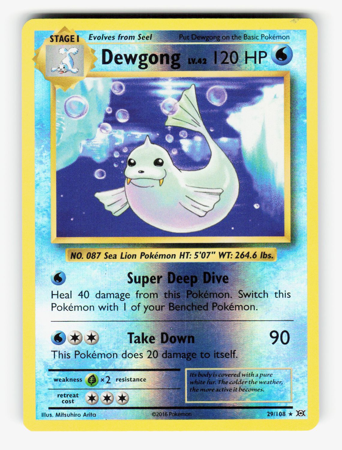 Dewgong - 29/108 - Reverse Holofoil