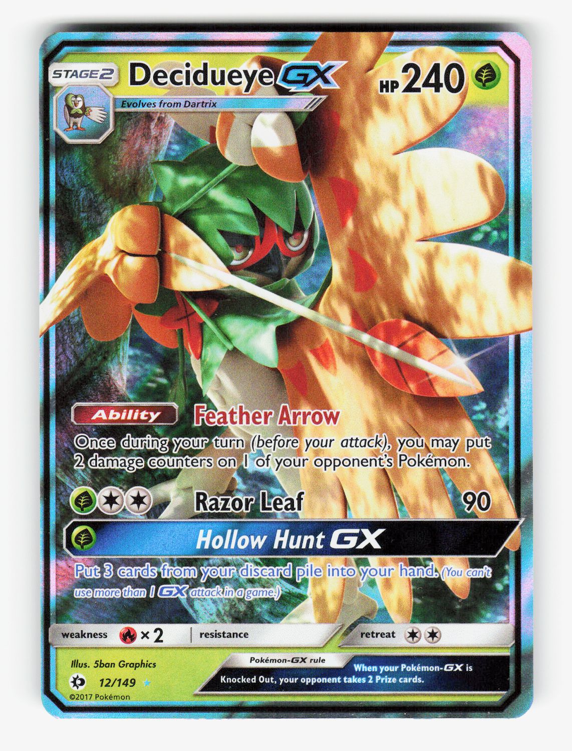 Decidueye GX - 12/149 - Holofoil