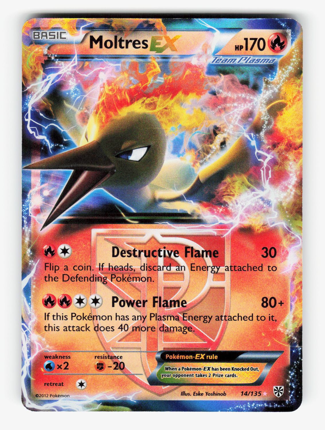 Moltres EX (Team Plasma) - 14/135 - Holofoil - B