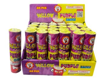 Color Changing Smoke - Yellow to Purple (Single)