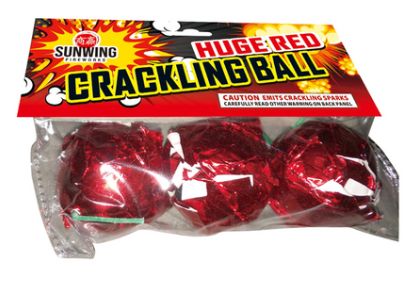 Huge Red Crackling Ball