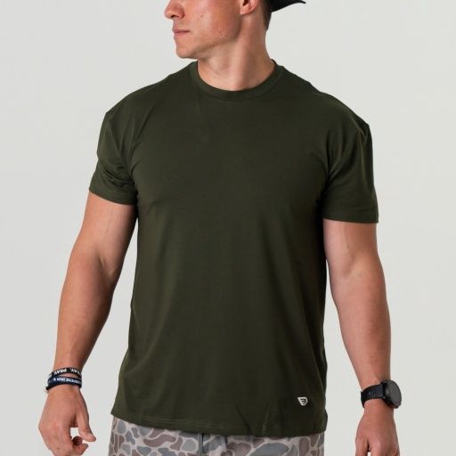 GO TO TEE, Colour: MALLARD GREEN, Size: Small