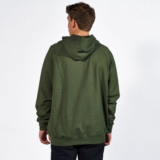 FLEECE HOODIE -ELK HORN - OLIVE