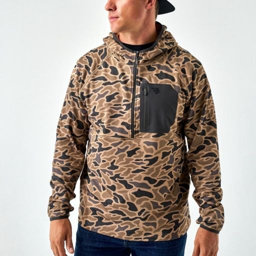 BLAZE TECH QUARTER ZIP - GAUGE CAMO