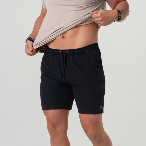 ATHLETIC SHORT, Colour: HEATHER BLACK - RETRO DUCK CAMO LINER, Size: Small 7" (THE ORIGINAL)