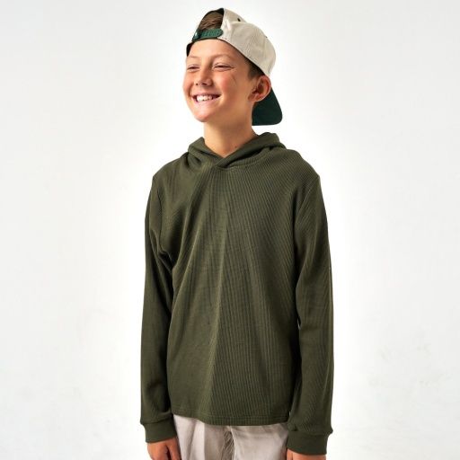 YOUTH THERMAL HOODIE-MG, Size: Medium