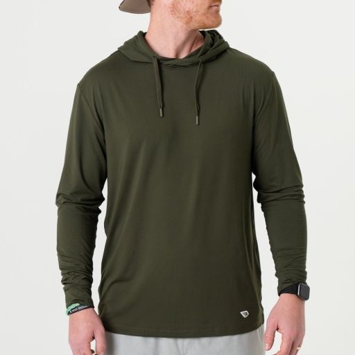 PERFORMANCE HOODIE-GREEN, Size: Large