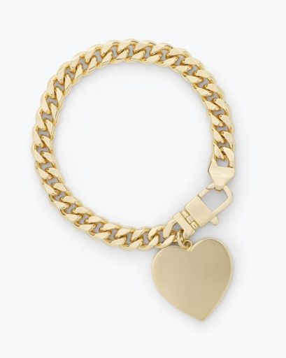 Julian XL Heart Cuban Chain Bracelet