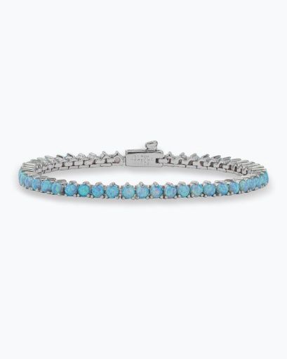 Not Your Basic Blue Opal Bracelet, Size: 6.5