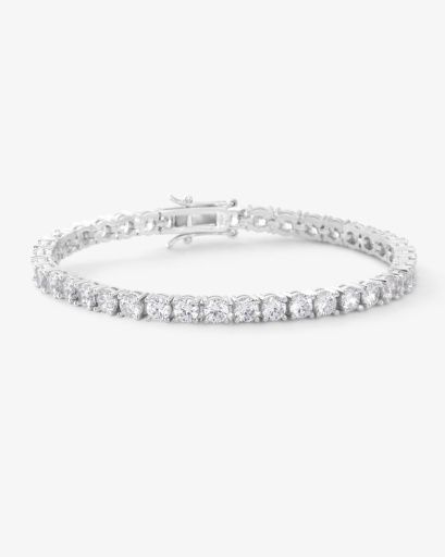 Grand Heiress Tennis Bracelet - Silver, Size: 7