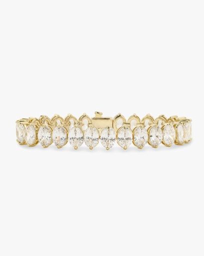 Hello Gorgeous Tennis Bracelet - Gold, Size: 6.5