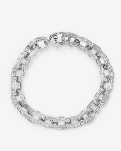 Ashley Chain Link Bracelet -Silver, Size: 7.5