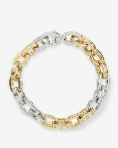 Ashley Chain Link Bracelet 9mm-Mix, Size: 6.5