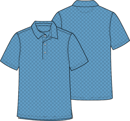 Textured performance polo