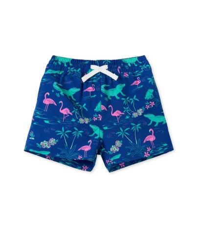 TODDLER SWIM SHORTS, COLOR: LITTLE SWAMP, Size: 2T
