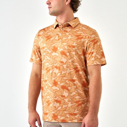 PERFORMANCE POLO-ORANGE TEXAS