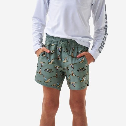 YOUTH SWIM TRUNK-JUMBO MALLARDS, Size: 3T
