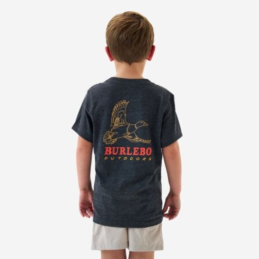 YOUTH TEE-DUCK WILD-HTR BLK