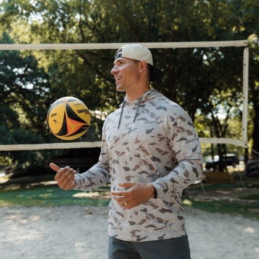 PERFORMANCE HOODIE-TOPO DESERT CAMO, Colour: TOPO DESERT CAMO, Size: Small