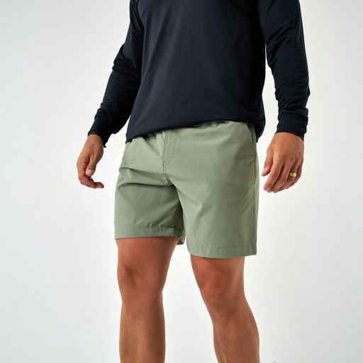 EVERYDAY SHORT-LT SAGE, Size: Large 7" (THE ORIGINAL)