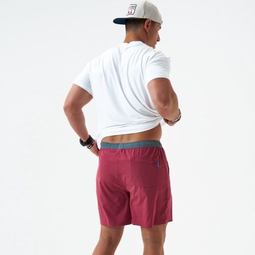 ATHLETIC SHORT-CARDINAL RED