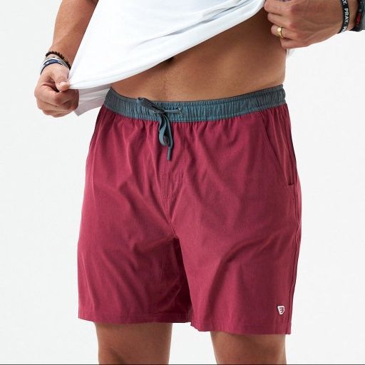 ATHLETIC SHORT-CARDINAL RED