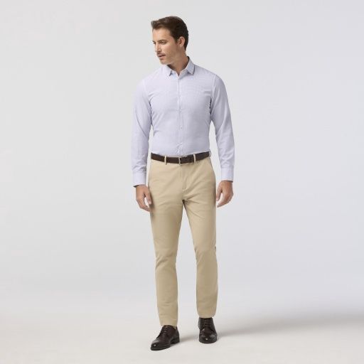 Leeward LS Dress Shirt-Passion Purple Multi Diamond