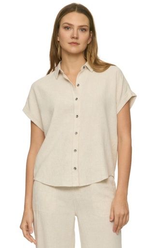 HOLLY WASHED DOLMAN SHIRT, Size: L