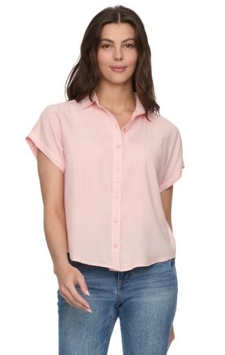 FRANNIE DOLMAN SHIRT, Colour: coral, Size: XL